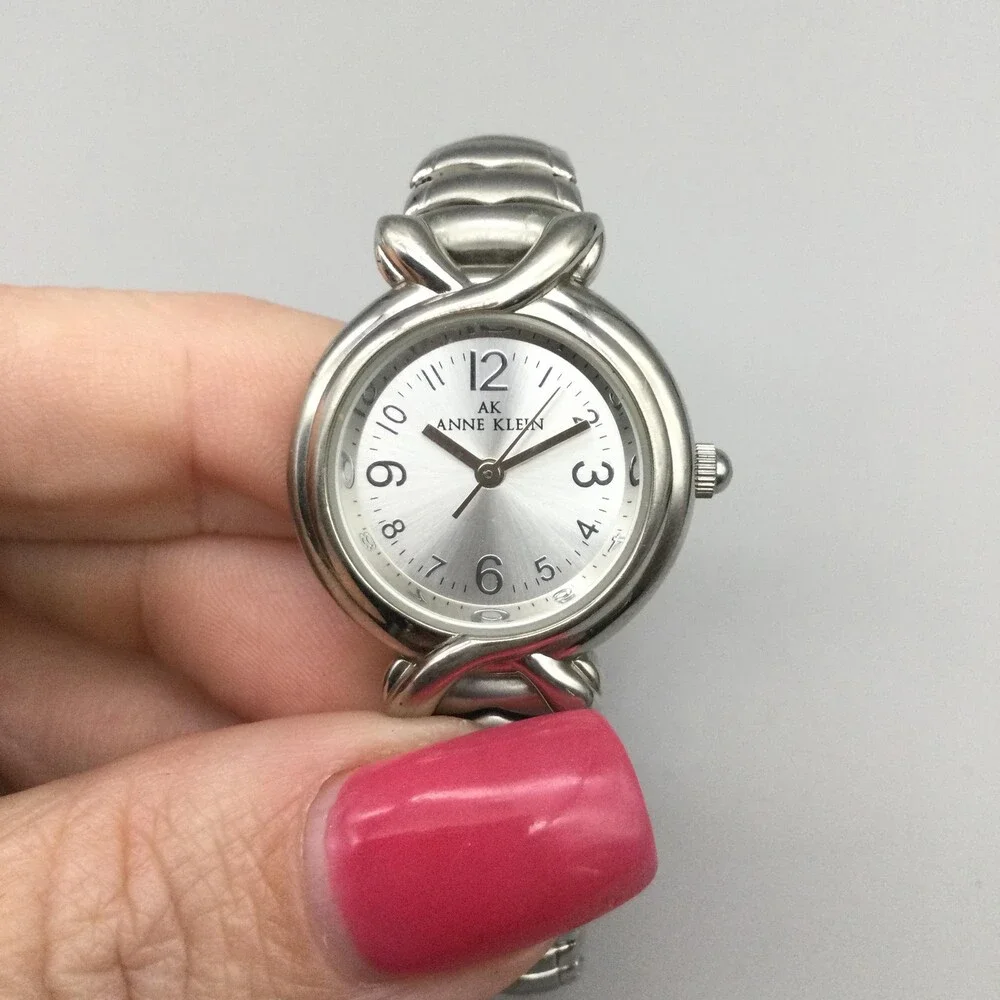 Anne Klein 10/2055 Womens Watch 26mm Silver Dial Expansion Bracelet New Battery
